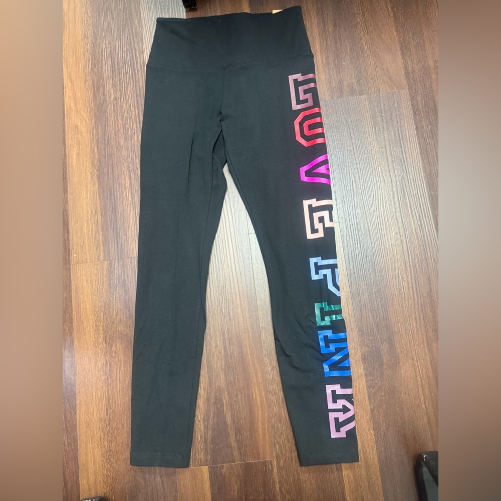 NWT Victoria Secret Pink Logo Pastel Color High Waist Pants/Legging